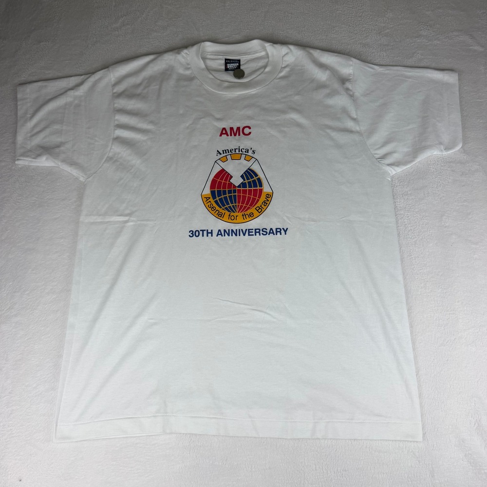 Vintage Screen Stars AMC 30th Anniversary T-Shirt XXL White USA Single Stitch